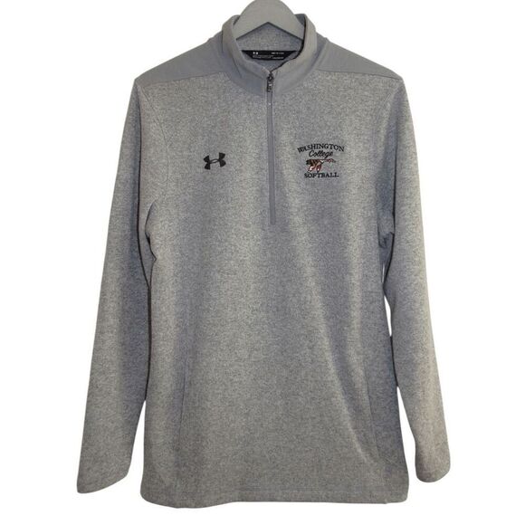 Mens Under Armour Peak Performance Washington College Maryland Fleece Pullover S - Picture 1 of 5